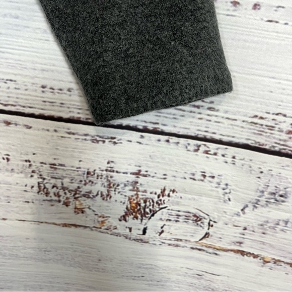 White House Black Market Heather Gray Long Sleeve Knit Dress - Picture 5 of 14